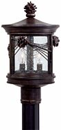 The Great Outdoors Abbey Lane 2 Light Outdoor Post Light in Iron Oxide