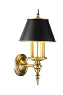 Hudson Valley Cheshire 2 Light 18 Inch Wall Sconce in Aged Brass