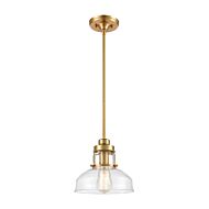 Manhattan Boutique 1-Light Mini Pendant in Brushed Brass