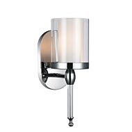 CWI Lighting Maybelle 1 Light Bathroom Sconce with Chrome finish