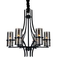 CWI Lighting Vanna 6 Light Up Chandelier with Black finish