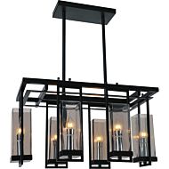CWI Lighting Vanna 6 Light Up Chandelier with Black finish