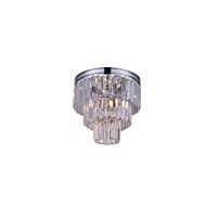 CWI Lighting Weiss 8 Light Flush Mount with Chrome finish