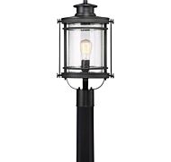 Quoizel Booker 11 Inch Outdoor Post Light in Mystic Black