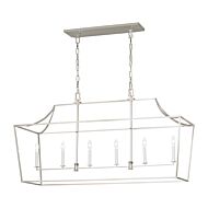 Southold 6 Light Kitchen Island Light in Polished Nickel by Chapman & Myers