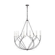 Richmond 12 Light Chandelier in Weathered Galvanized by Chapman & Myers