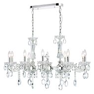 CWI Flawless 10 Light Up Chandelier With Chrome Finish