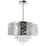 CWI Eternity 9 Light Drum Shade Chandelier With Chrome Finish