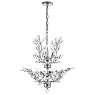 CWI Ivy 6 Light Chandelier With Chrome Finish