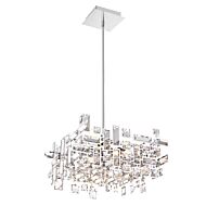 CWI Arley 6 Light Chandelier With Chrome Finish