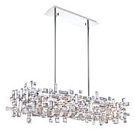 CWI Arley 12 Light Island Chandelier With Chrome Finish