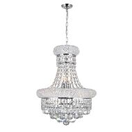 CWI Empire 6 Light Chandelier With Chrome Finish