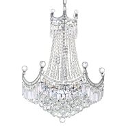 CWI Amanda 11 Light Down Chandelier With Chrome Finish