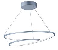 ET2 Cycle 25.25 Inch Entry Foyer Pendant in Matte Silver