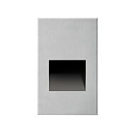 Sonic LED Outdoor Step Light in Brushed Nickel