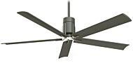 Minka Aire Clean LED 60 Inch Ceiling Fan in Grey Iron and Brushed Nickel