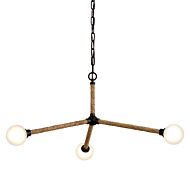 Nomad 3-Light LED Chandelier in Classic Bronze