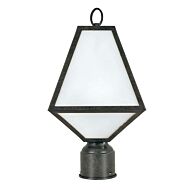Brian Patrick Flynn for Crystorama Glacier 14 Inch Outdoor Post Light in Black Charcoal