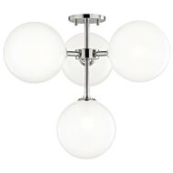 Mitzi Ashleigh 4 Light Ceiling Light in Polished Nickel