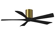 Irene 6-Speed DC 52" Ceiling Fan in Brushed Brass with Matte Black blades