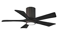 Irene 6-Speed DC 42" Ceiling Fan w/ Integrated Light Kit in Textured Bronze with Matte Black blades
