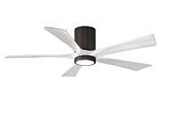 Irene 6-Speed DC 52" Ceiling Fan w/ Integrated Light Kit in Textured Bronze with Matte White blades