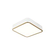 Ainslay 1-Light LED Ceiling Mount in Aged Gold with White
