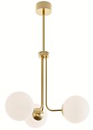 Metropolitan LED Pendant in Satin Brass
