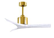 Mollywood 6-Speed DC 42 Ceiling Fan in Brushed Brass with Matte White blades