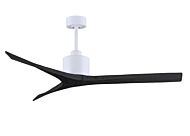 Mollywood 6-Speed DC 60 Ceiling Fan in Matte White with Matte Black blades