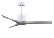 Mollywood 6-Speed DC 52 Ceiling Fan in Matte White with Barnwood Tone blades