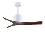 Mollywood 6-Speed DC 42 Ceiling Fan in Matte White with Walnut blades