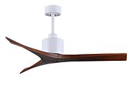 Mollywood 6-Speed DC 52 Ceiling Fan in Matte White with Walnut blades
