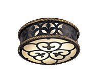 Metropolitan French Country Ceiling Light in French Black