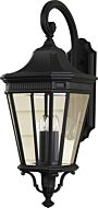 Feiss Cotswold Lane Collection 12 Inch Outdoor Lantern   Black Finish
