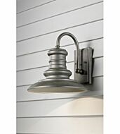 Feiss Redding Station LED Outdoor Wall Light in Tarnished Silver