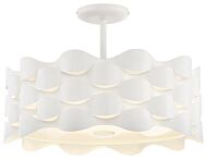 George Kovacs Coastal Current Ceiling Light in Sand White