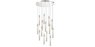 Modern Forms Magic 21 Light Chandelier in Polished Nickel