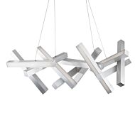 Modern Forms Chaos Chandelier in Brushed Aluminum