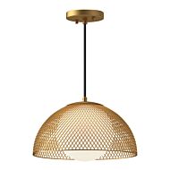 Haven 1-Light Pendant in Gold with Opal Matte Glass