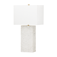 Seismic 1-Light Table Lamp in Patina Brass