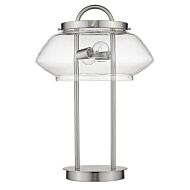 Garner 2-Light Satin Nickel Table Lamp