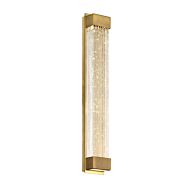 Modern Forms Tower 20 Inch Wall Sconce in Aged Brass