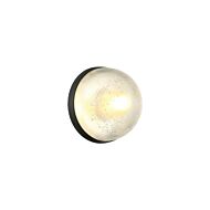 Misty 1-Light Wall Sconce with Ceiling Mount in Black