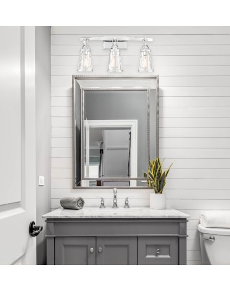 Albany 3-Light Bathroom Vanity Light in Polished Chrome