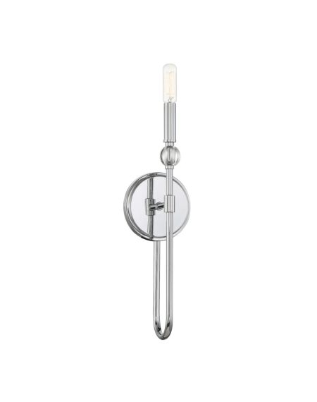 Dawson 1-Light Wall Sconce in Polished Chrome
