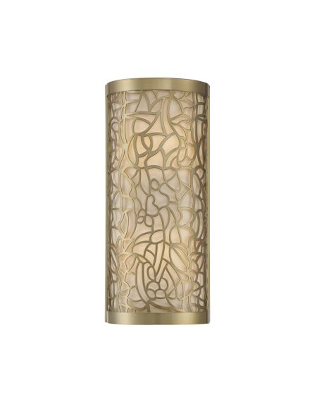 New Haven 2-Light Wall Sconce in Burnished Brass