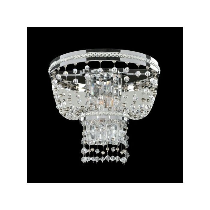 Allegri Capri 2 Light 11 Inch Wall Sconce in Chrome