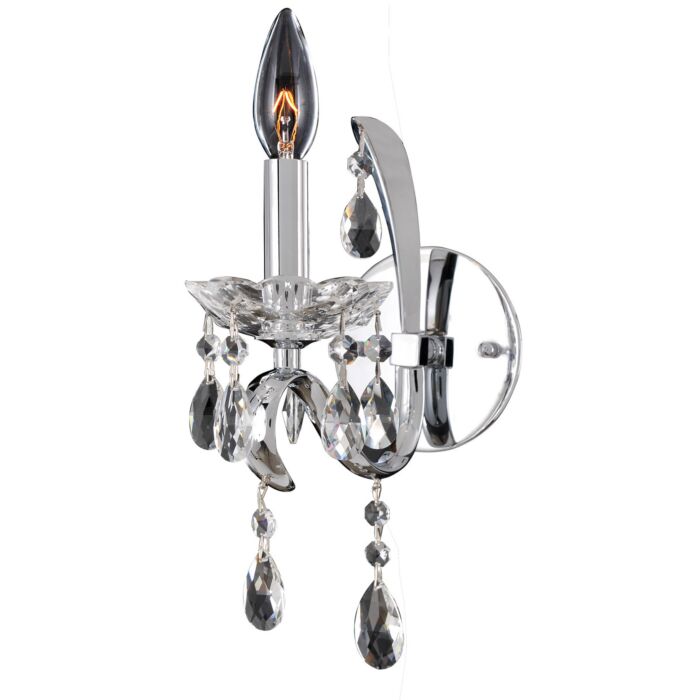 Allegri Catalani 13 Inch Wall Sconce in Chrome