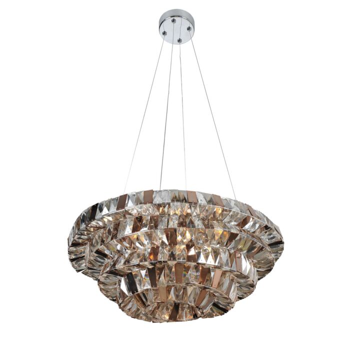 Allegri Gehry 8 Light Pendant Light in Chrome